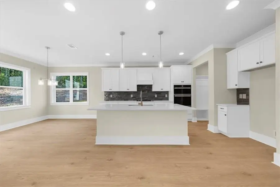 Furnished interior view inside a new home in , Flowery Branch (Image 28).