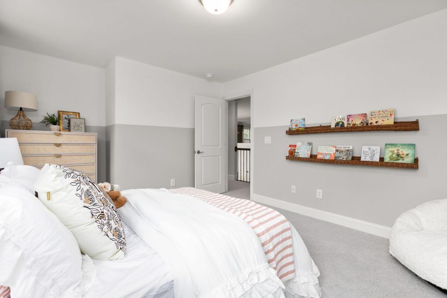 Representative furnished interior of a home built from the Hanover Lux by Keystone Homes NC in Weybridge, Burlington (Image 54).