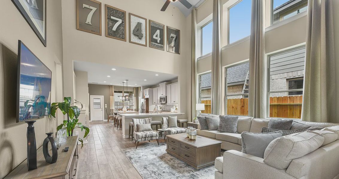 Representative furnished interior of a home built from the Portland by Chesmar Homes in Wood Leaf Reserve, Tomball (Image 6).