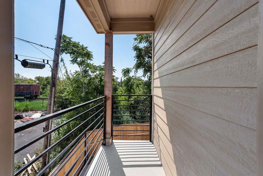 Exterior details and patio area of a home in , Dallas (Image 16).