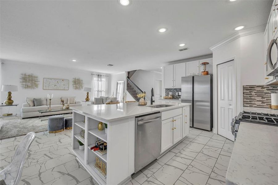 Furnished interior view inside a new home in , Leesburg (Image 7).