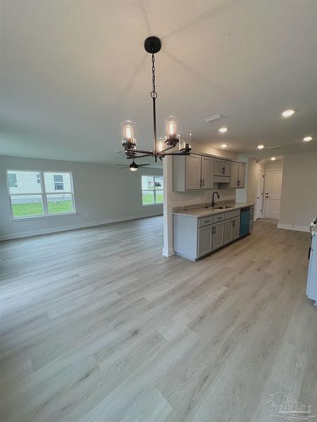 Furnished interior view inside a new home in Pine Top, Cantonment (Image 5).