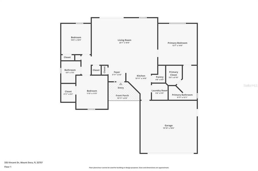 2D floor plan layout of this home in , Mount Dora, FL (Image 5).