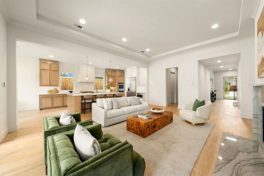 Furnished interior view inside a new home in , Dallas (Image 17).