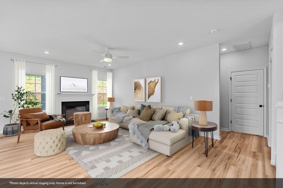 Furnished interior view inside a new home in Brooke Hill, Lewisville (Image 8). Furnished interior view inside a new home in Brooke Hill, Lewisville (Image 8).