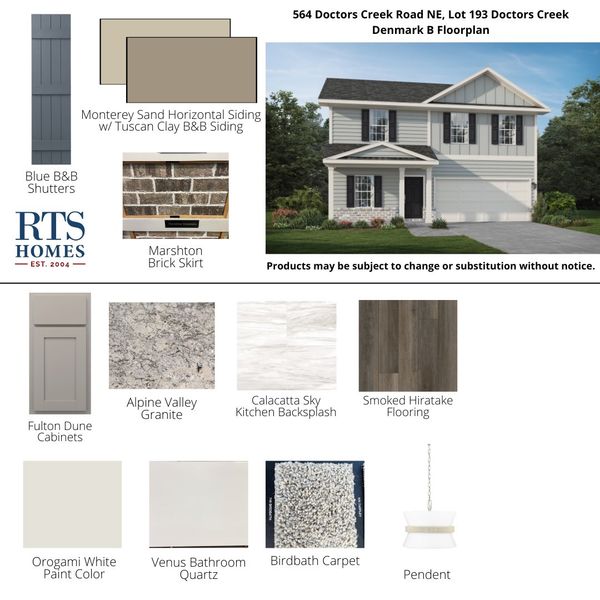 2D floor plan layout of this home in Doctor's Creek, Ludowici, GA (Image 4).