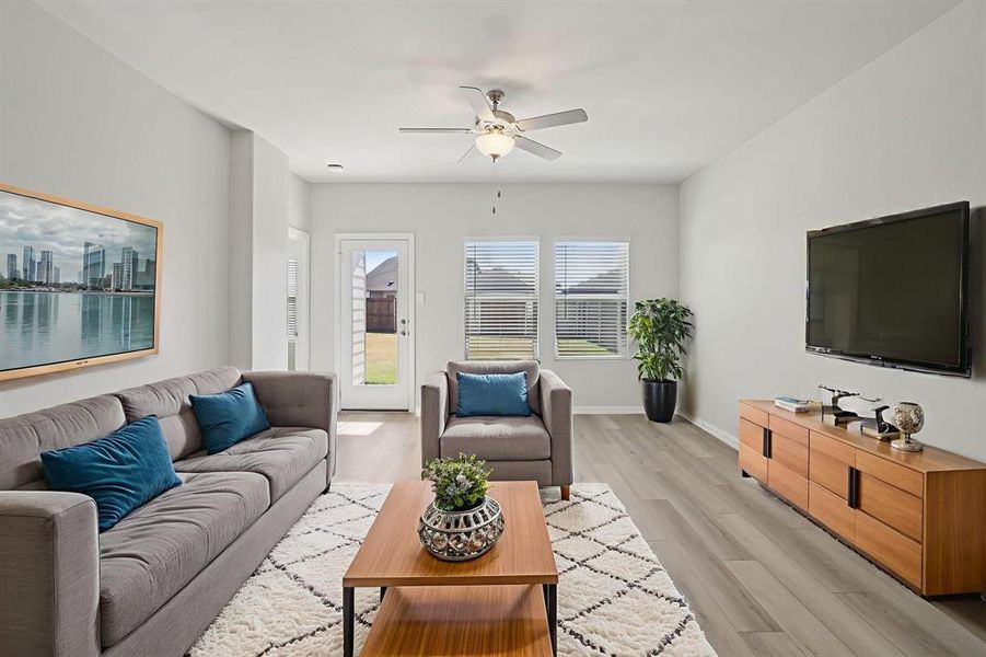 Furnished interior view inside a new home in Trails of Lavon - Signature Series, Lavon (Image 16).
