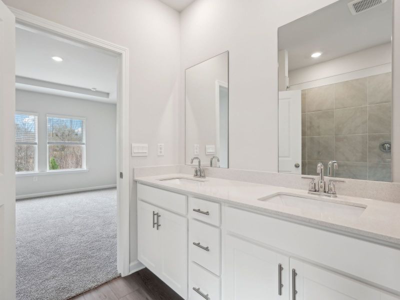 Furnished interior view inside a new home in Northwoods at Mirror Lake, Villa Rica (Image 8).