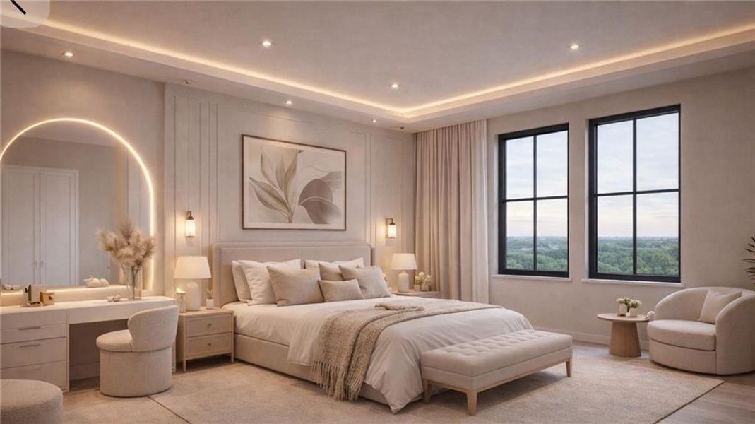 Furnished interior view inside a new home in , Alpharetta (Image 15). Furnished interior view inside a new home in , Alpharetta (Image 15).