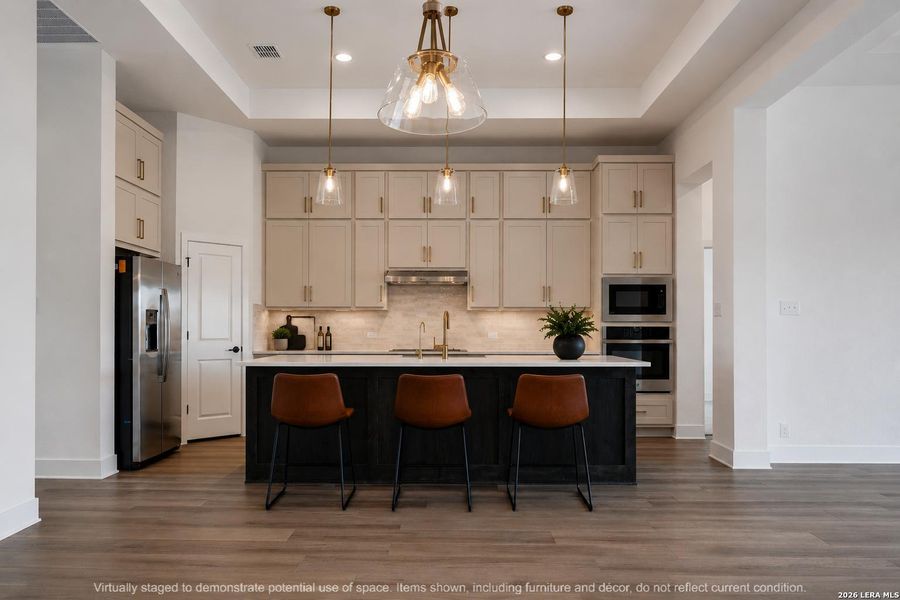 Furnished interior view inside a new home in Megan's Landing, Castroville (Image 6). Furnished interior view inside a new home in Megan's Landing, Castroville (Image 6).