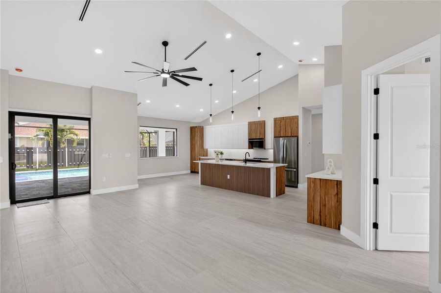 Furnished interior view inside a new home in , Cape Coral (Image 7). Furnished interior view inside a new home in , Cape Coral (Image 7).