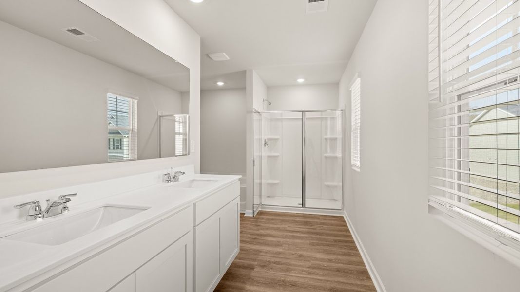 Furnished interior view inside a new home in The Reserve at Calcutta, Stockbridge (Image 6).