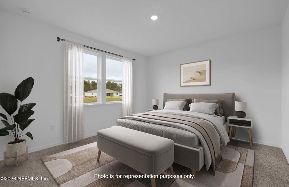 Furnished interior view inside a new home in Hyland Trail, Green Cove Springs (Image 12).
