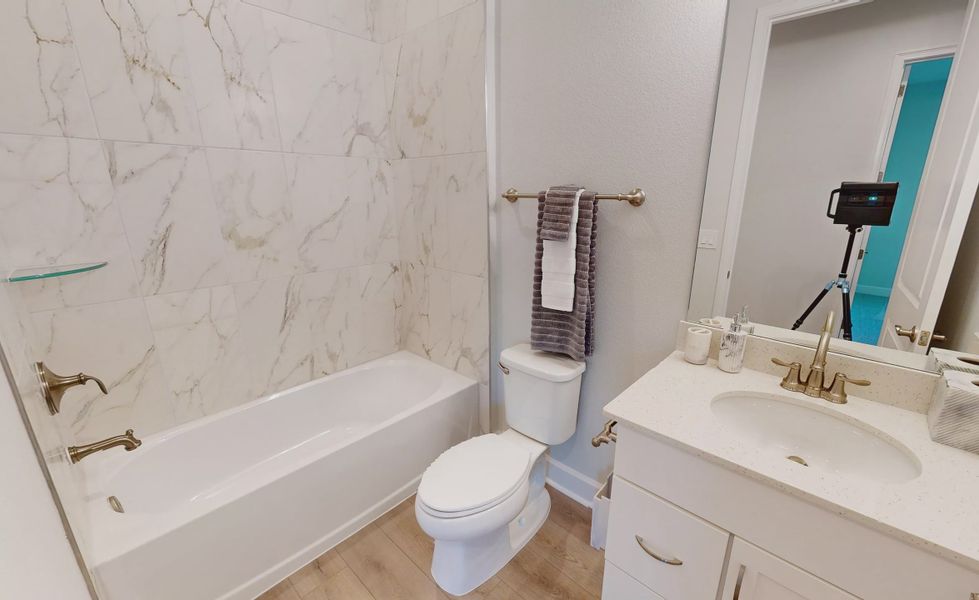 Furnished interior view inside a new home in Woodhaven, Port Orange (Image 15). Furnished interior view inside a new home in Woodhaven, Port Orange (Image 15).