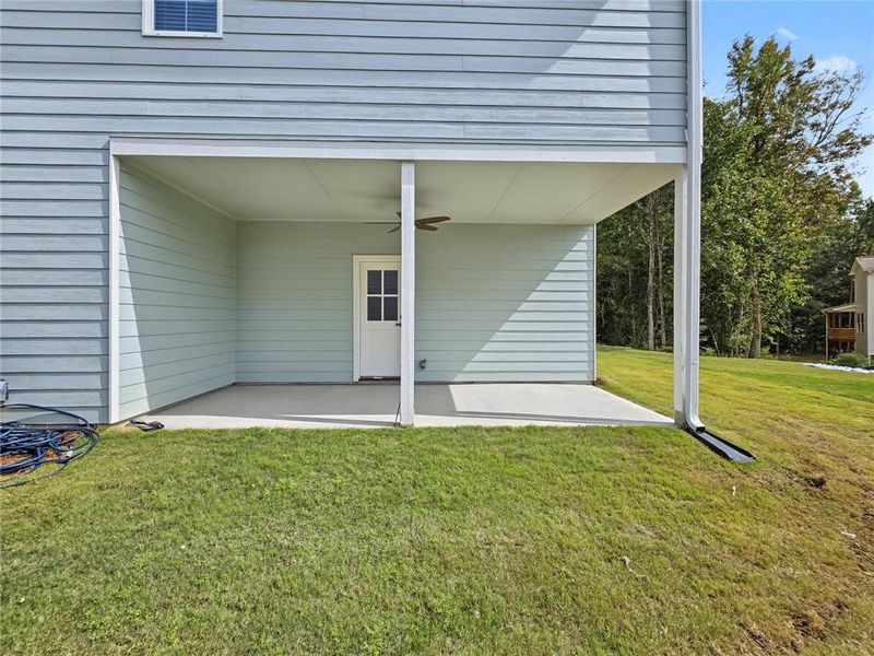 Exterior details and patio area of a home in , Austell (Image 27).