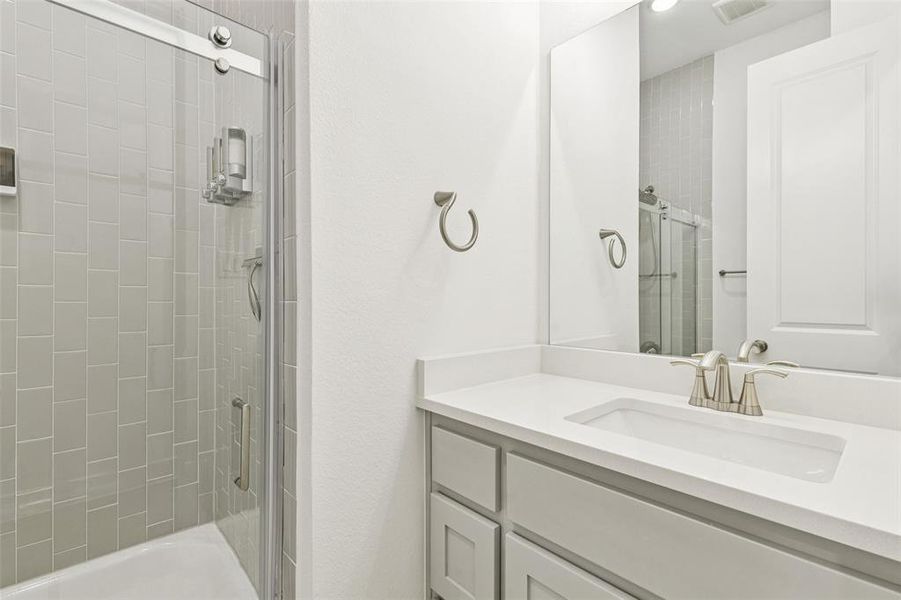 Furnished interior view inside a new home in , Aubrey (Image 14).