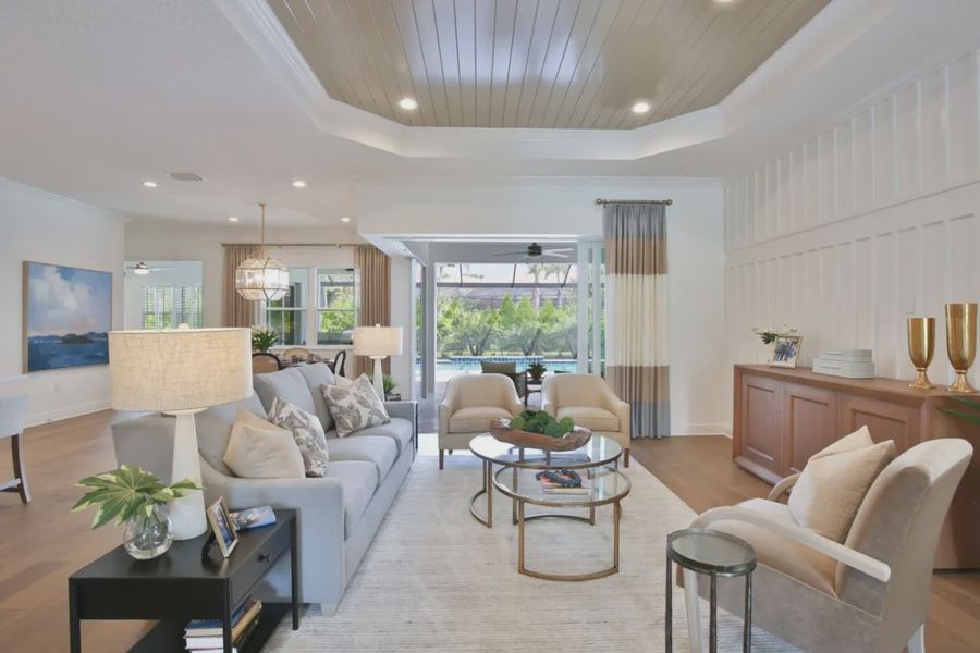 Representative furnished interior of a home built from the Captiva by Neal Communities in Grand Palm, Venice (Image 30). Representative furnished interior of a home built from the Captiva by Neal Communities in Grand Palm, Venice (Image 30).