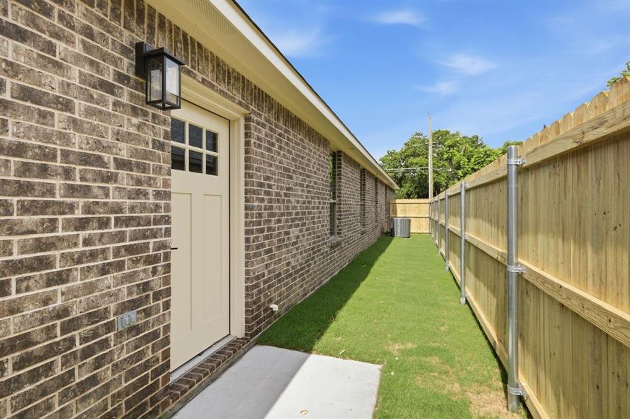 Exterior details and patio area of a home in , Cleburne (Image 19). Exterior details and patio area of a home in , Cleburne (Image 19).