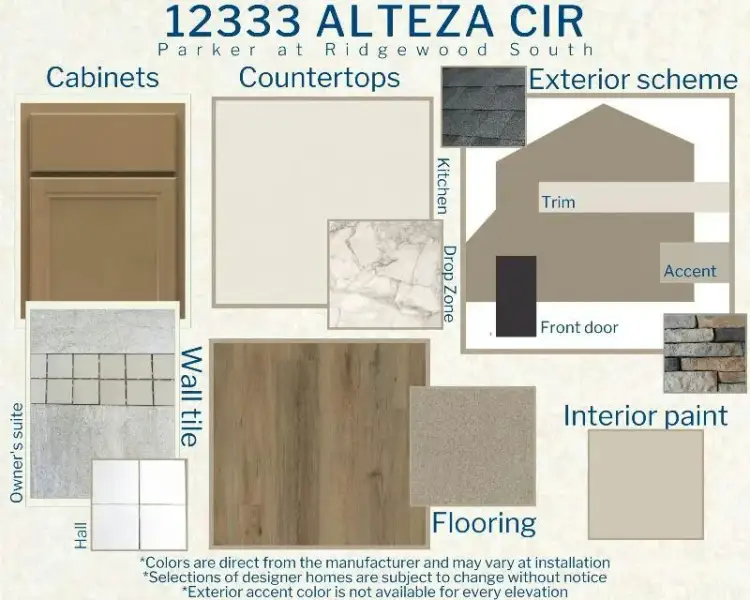 Parker - Colors for this home