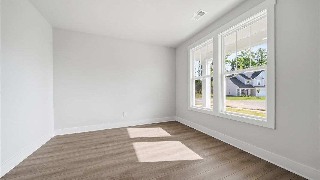 First-class home office behind elegant French doors—designed with high standards in mind near Lake Hartwell
