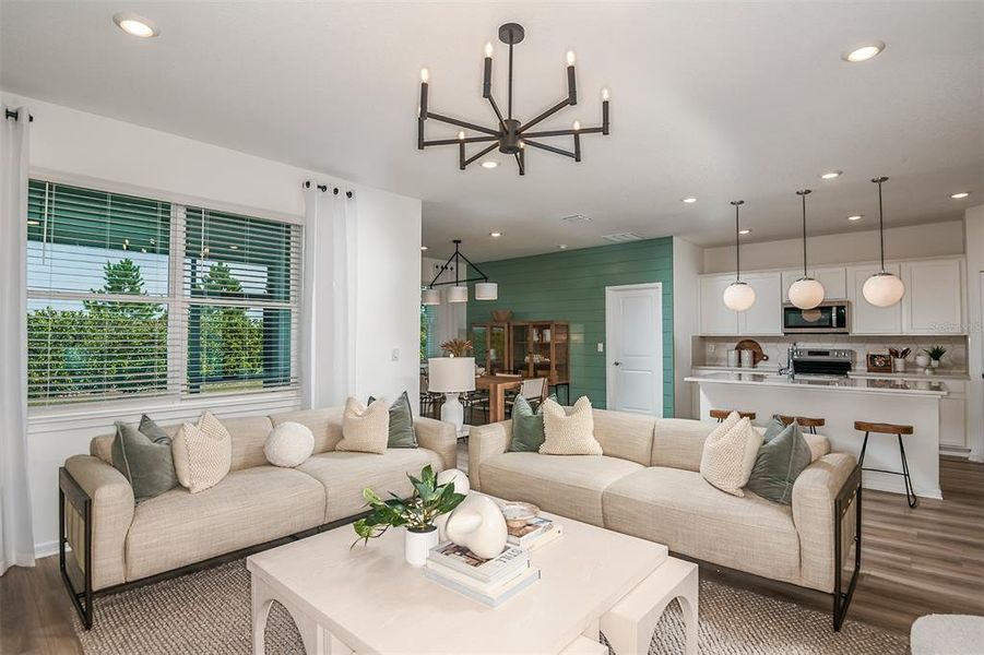 Furnished interior view inside a new home in Del Webb Sunchase, Parrish (Image 3).