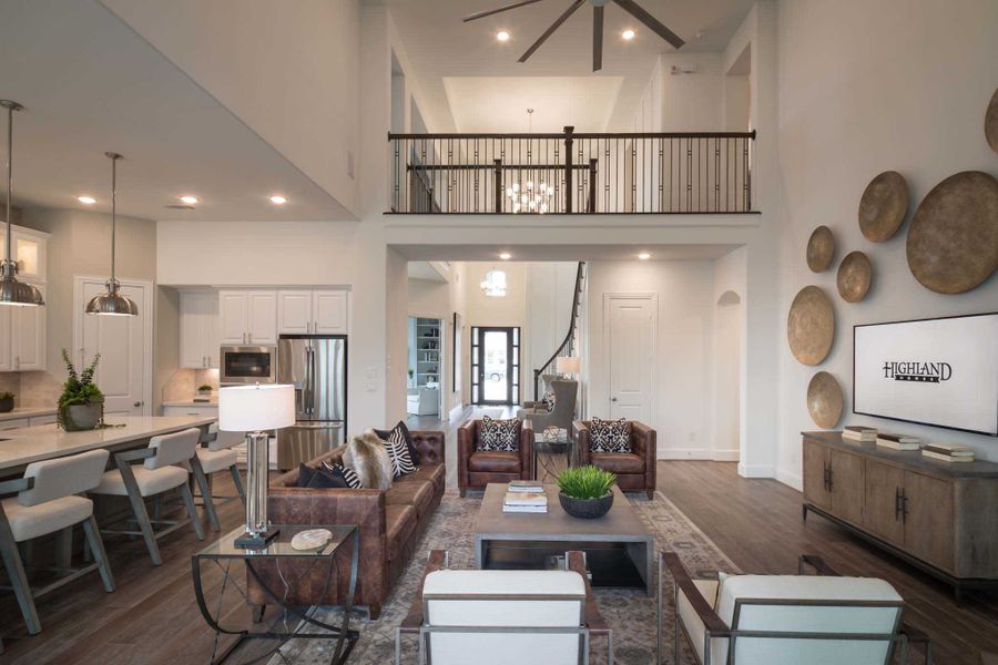 Representative Family Room - some options shown Representative Family Room - some options shown