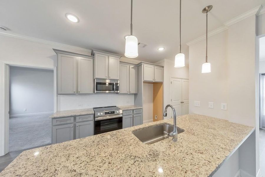 Furnished interior view inside a new home in , Dawsonville (Image 10).