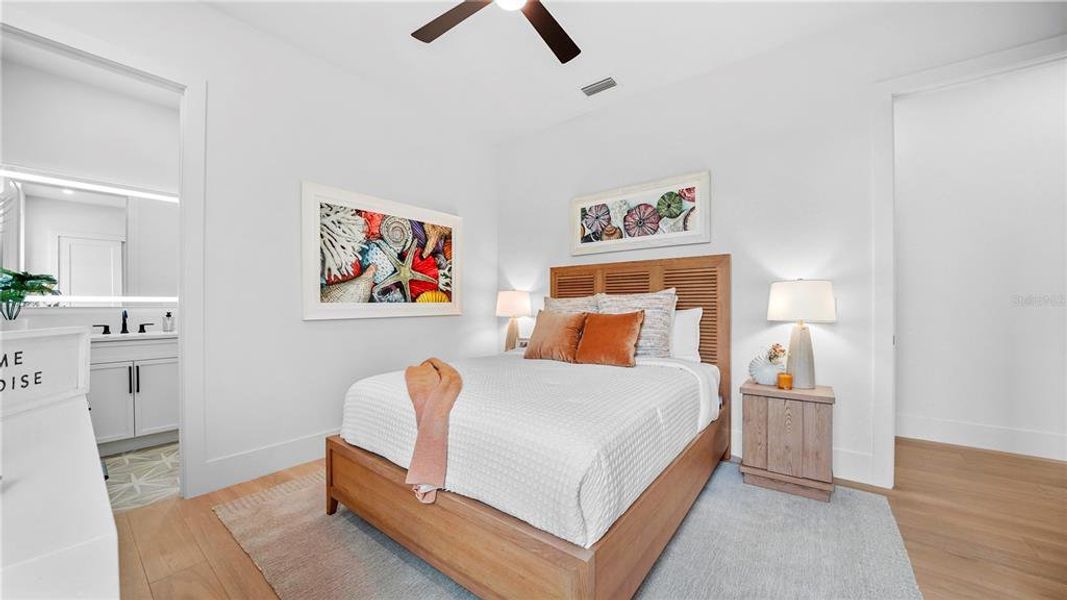 Furnished interior view inside a new home in , Sarasota (Image 43).