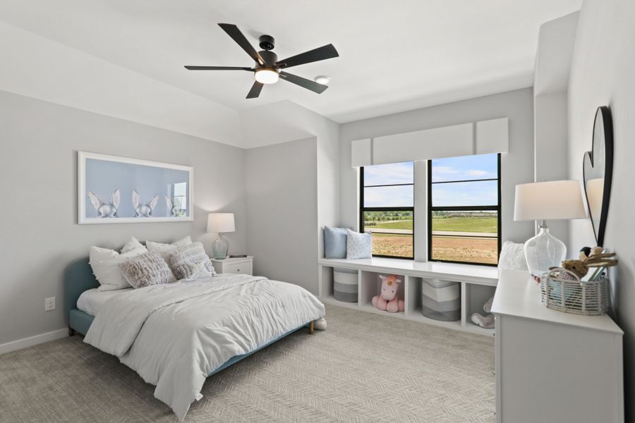 Furnished interior view inside a new home in Harvest Green 50', Richmond (Image 35).