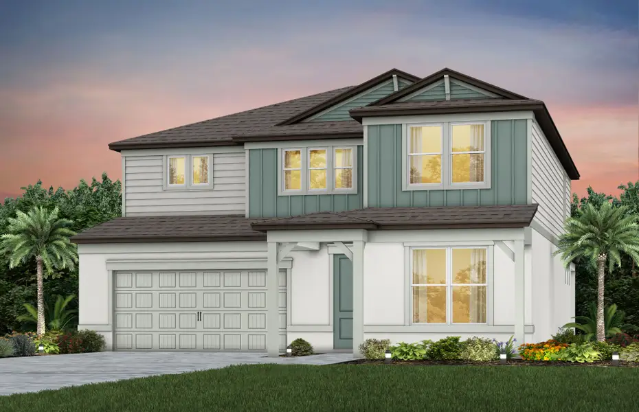 Representative exterior photo of a completed home built from the Wynfield by Pulte Homes in Seaire, Parrish, FL (Image 10).