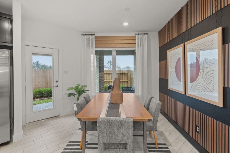 Representative furnished interior of a home built from the Rosewood by Chesmar Homes in Balmoral, Humble (Image 9).