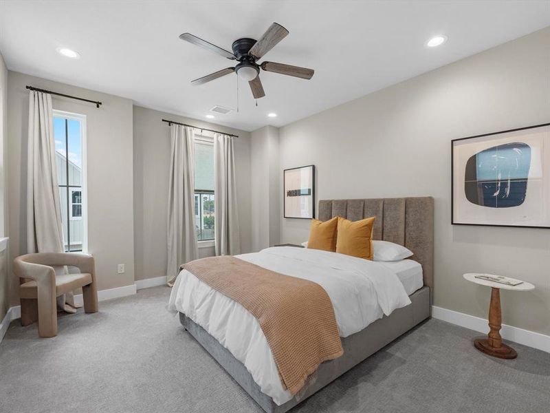 Furnished interior view inside a new home in , Houston (Image 17).