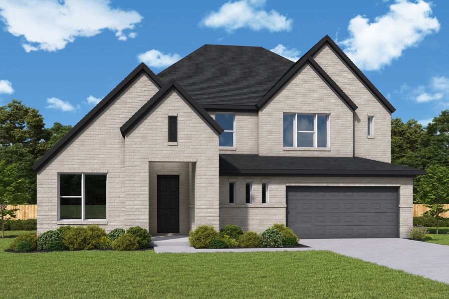 Representative exterior photo of a completed home built from the The Sarita by David Weekley Homes in Beacon Point at Lago Mar - Overlook Collection, Texas City, TX (Image 2).