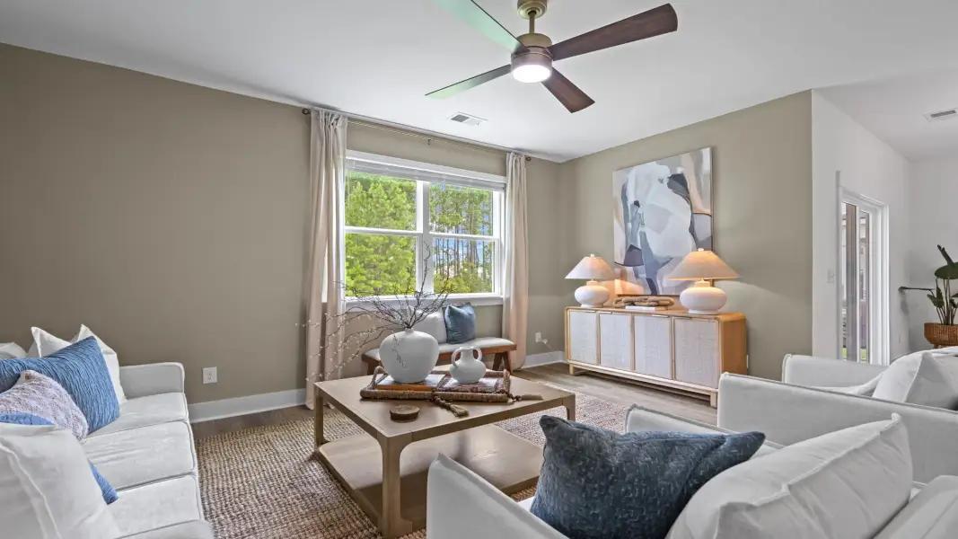 Furnished interior view inside a new home in The Pines at New Hampstead, Bloomingdale (Image 10).