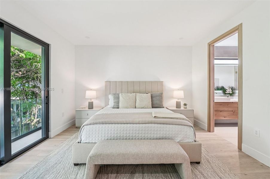 Furnished interior view inside a new home in , Miami (Image 19).