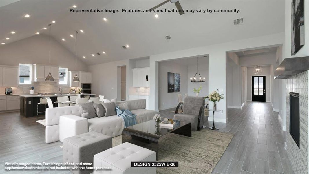 Furnished interior view inside a new home in Sweetgrass, Haslet (Image 4).