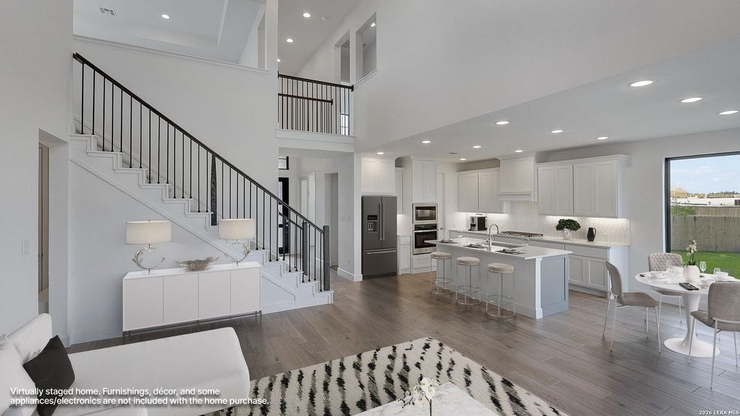 Furnished interior view inside a new home in Ladera, San Antonio (Image 3).