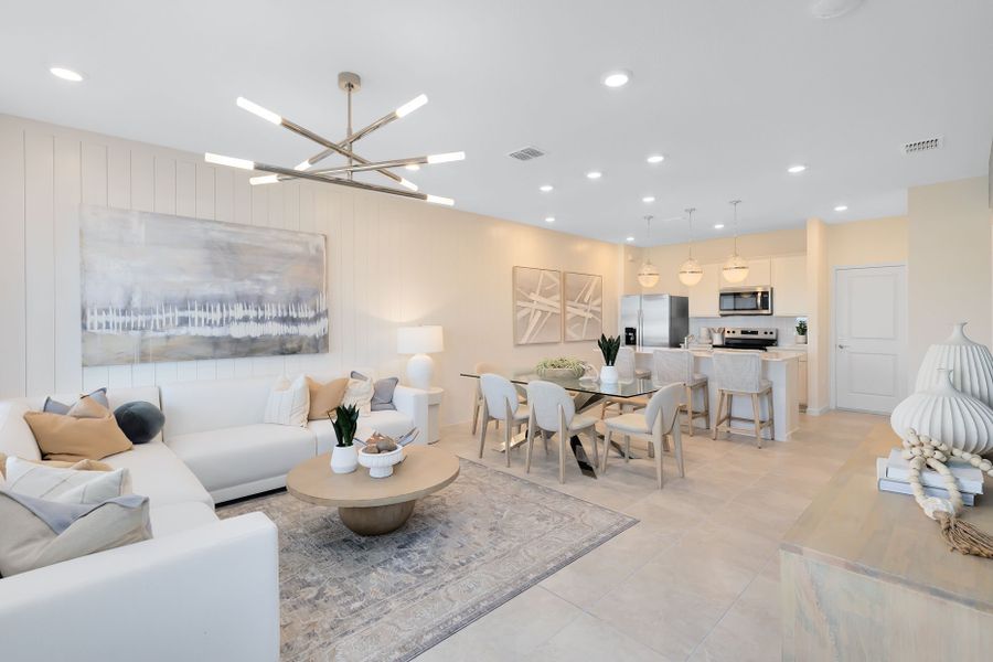 Furnished interior view inside a new home in Tohoqua, Kissimmee (Image 3).