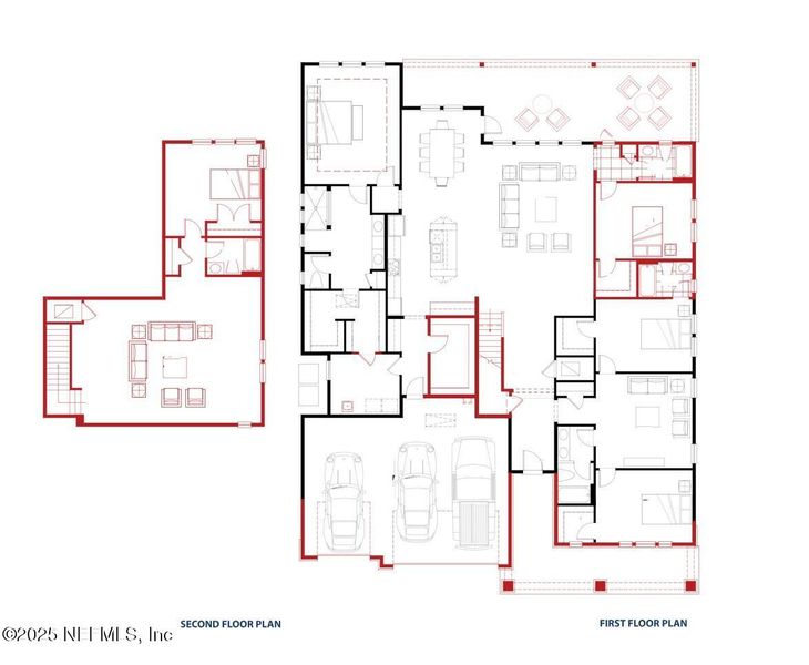2D floor plan layout of this home in SilverLeaf, St. Augustine, FL (Image 5).