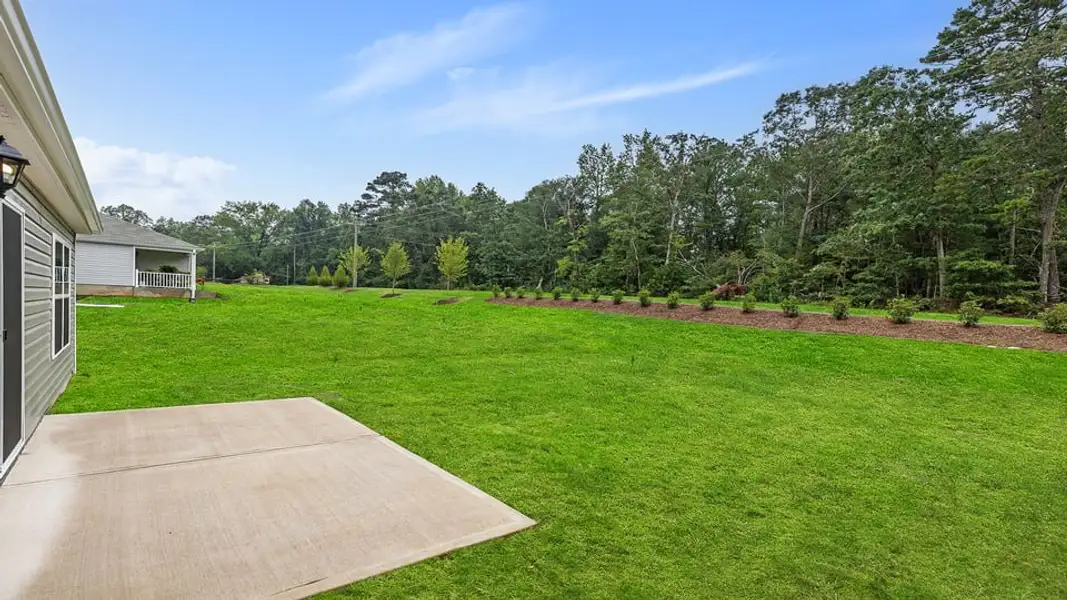 Exterior details and patio area of a home in Cedar Gap, Fountain Inn (Image 4).