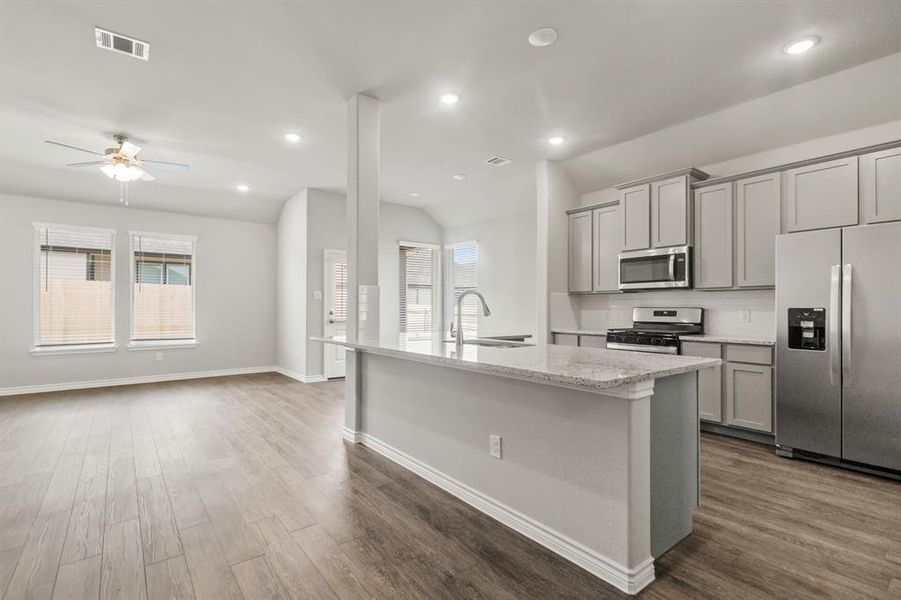 Furnished interior view inside a new home in Rocky Creek Crossing, Crowley (Image 6).