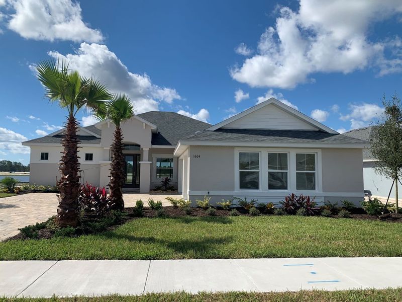 Representative exterior photo of a completed home built from the Avery by Paytas Homes in The Reserve at Victoria, Deland, FL (Image 25).