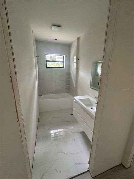 In-progress construction of a new home in , North Port, FL (Image 30).