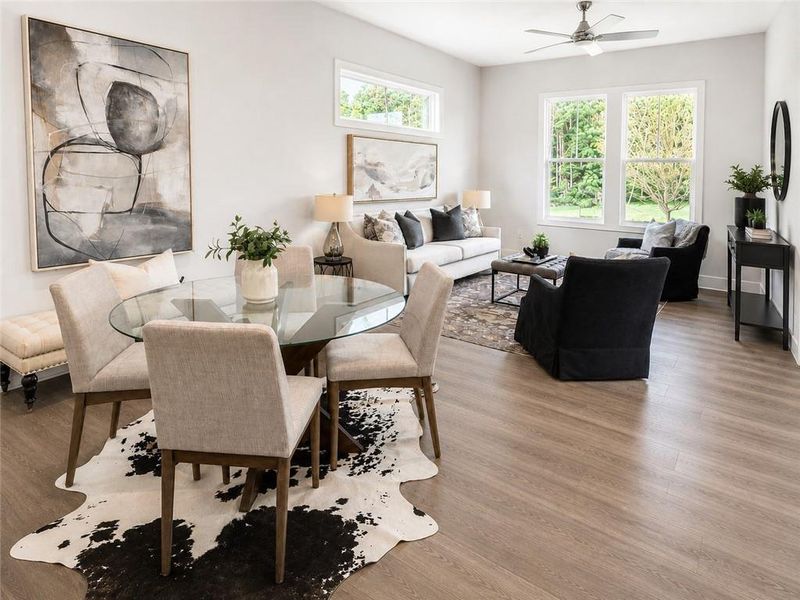 Furnished interior view inside a new home in Ashbury Commons, Powder Springs (Image 38).