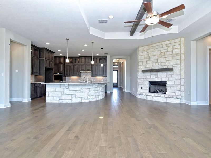 Image 183 representing the Siena II by Giddens Homes in Clearwater Ranch, Liberty Hill, TX.