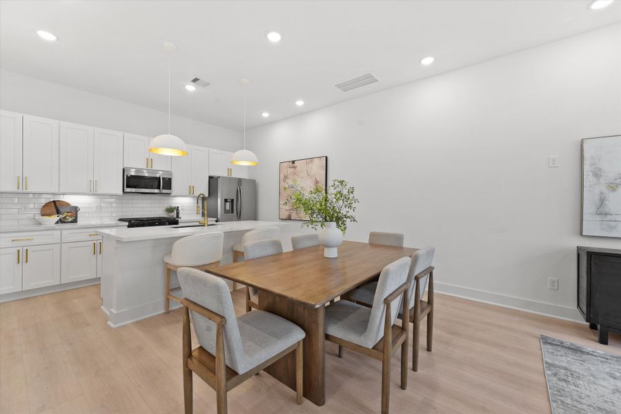 Representative furnished interior of a home built from the 1616 by Zoom Homes in Bauman Landing, Houston (Image 21).