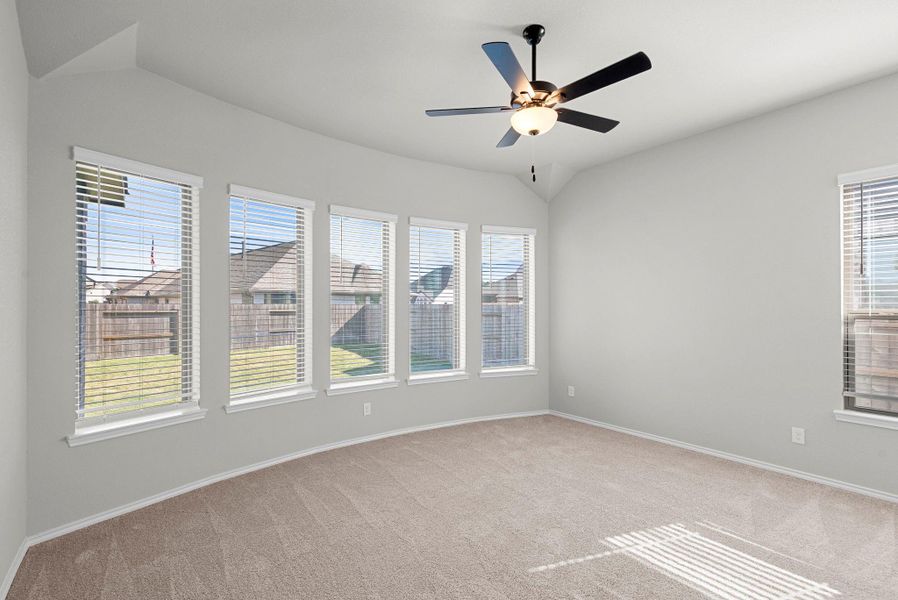 Spacious, unfurnished interior of a new home in The Trails 50', New Caney (Image 18).