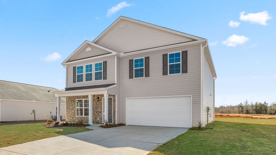 Front exterior of a new home in English Farm, Archdale, NC, highlighting curb appeal (Image 2).