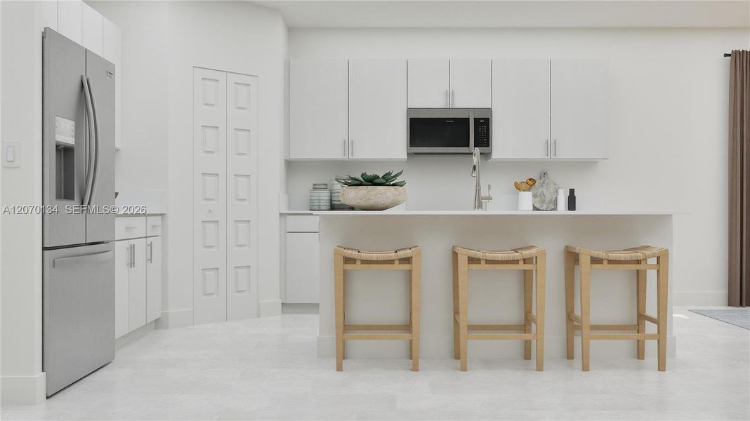 Furnished interior view inside a new home in , Miami (Image 4).
