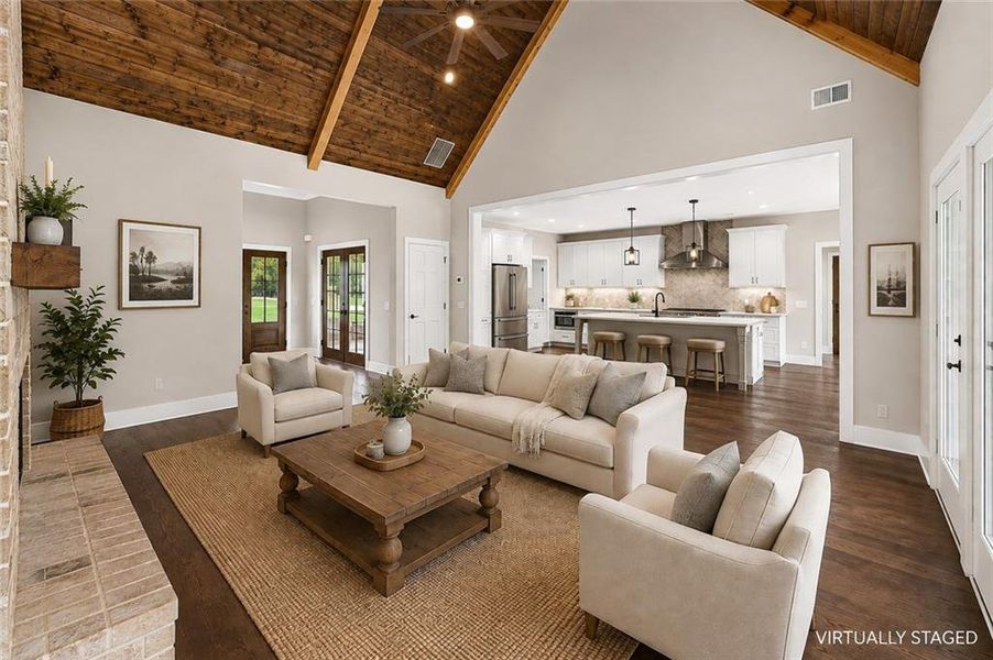 Furnished interior view inside a new home in , Fairmount (Image 8).